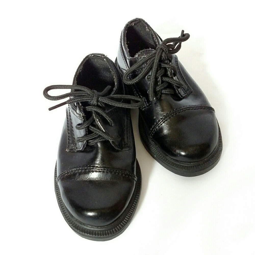 Little Boys' Black Dress Shoes size 6.5 M Toddler